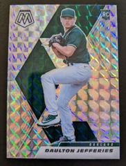 2021 Panini Mosaic Daulton Jefferies #279 Silver Prizm Rookie Oakland A's
